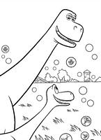 kolorowanka Dobry dinozaur malowanka z bajki nr 17