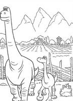 kolorowanka Dobry dinozaur malowanka z bajki nr 34