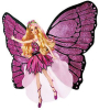 miniatura Barbie Mariposa, strona z kolorowankami