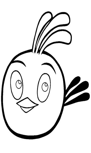 kolorowanka Angry Birds Stella malowanka do wydruku z gry dla dzieci, obrazek nr 32