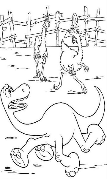 kolorowanka Dobry dinozaur malowanka do wydruku nr 12