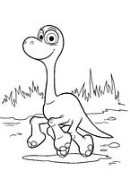 kolorowanka Dobry dinozaur malowanka z bajki nr 15
