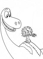 kolorowanka Dobry dinozaur malowanka z bajki nr 19