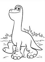 kolorowanka Dobry dinozaur malowanka do wydruku nr 36 