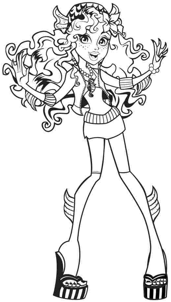 kolorowanki Monster High do wydruku malowanki dla dziewczyn numer  61