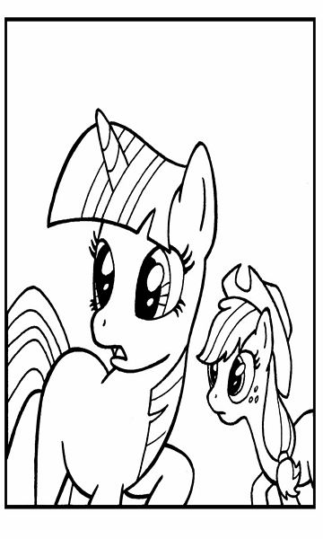 kolorowanka My Little Pony malowanka do wydruku z bajki dla dzieci, obrazek nr 45