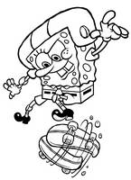 malowanki Spongebob do wydruku kolorowanki do pokolorowania kredkami z bajki dla dzieci nr  27