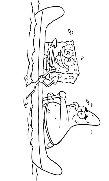 kolorowanka z bajki Spongebob Kanciastoporty malowanka do wydruku, obrazek z bajki nr 47