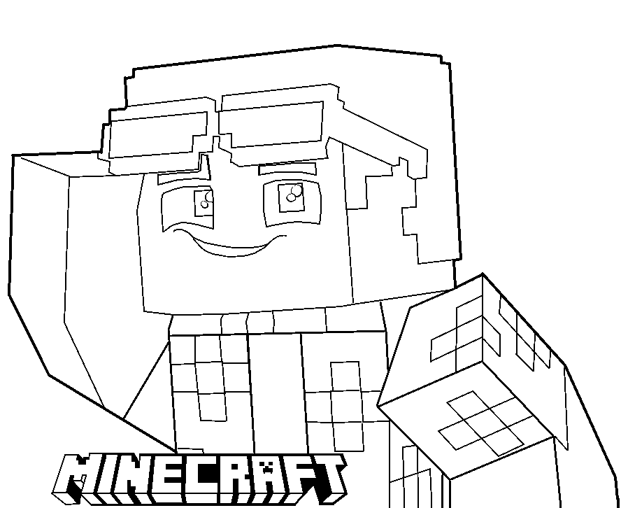 Kolorowanka Minecraft Do Wydruku Malowanka Steve Nr 5