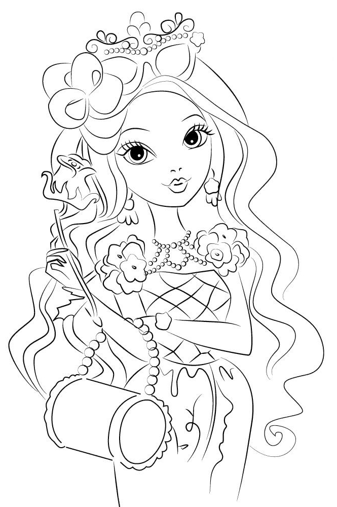 pictures w coloring nr Kolorowanka Briar Beauty Ever After High 6