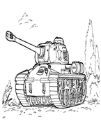 dla chłopców kolorowanka czołg rosyjski