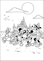 do wydruku kolorowanka Myszka Miki z bajki dla dzieci 13