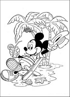 do wydruku kolorowanka Myszka Miki z bajki dla dzieci 16
