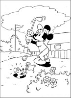 do wydruku kolorowanka Myszka Miki z bajki dla dzieci 18