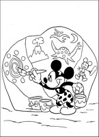 do wydruku kolorowanka Myszka Miki z bajki dla dzieci 19