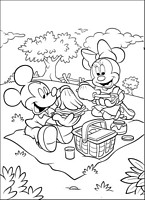 do wydruku kolorowanka Myszka Miki z bajki dla dzieci 24