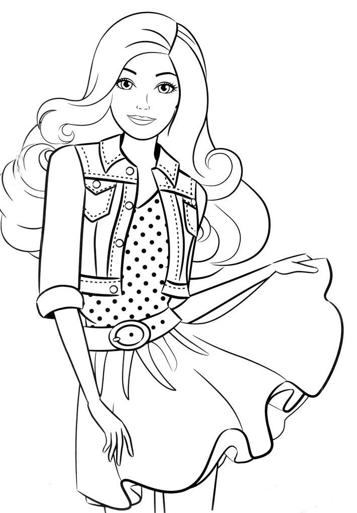 Barbie Cake Coloring Pages Sketch Coloring Page