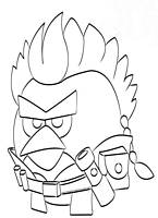 kolorowanki Angry Birds Star Wars malowanki do wydruku numer 1