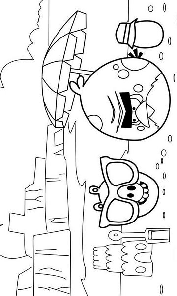 kolorowanka Angry Birds malowanka do wydruku z gry dla dzieci, obrazek nr 6