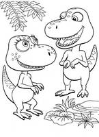 malowanki Dinopociąg dinozaury do wydruku kolorowanki do pokolorowania kredkami nr 10