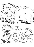 malowanki Dinopociąg dinozaury do wydruku kolorowanki do pokolorowania kredkami nr 50