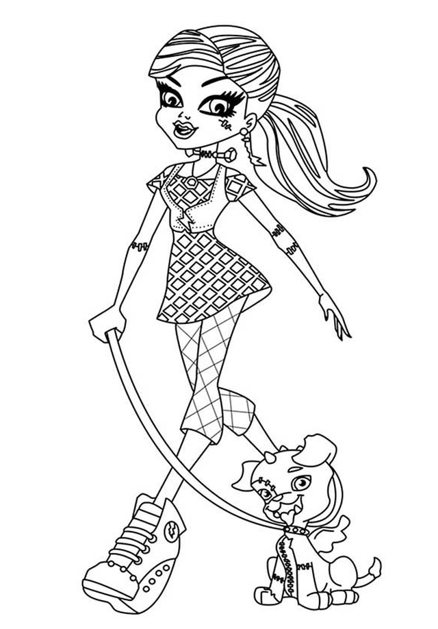 kolorowanki Monster High do wydruku malowanki dla dziewczyn numer  46