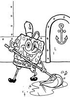 kolorowanka Spongebob Kanciastoporty malowanki do wydruku dla dzieci bajka nr  26
