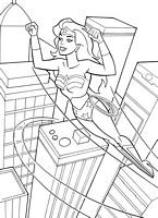 kolorowanki Wonder Woman malowanki do wydruku dla dzieci nr 16