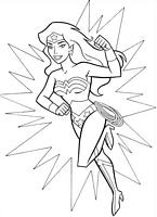 kolorowanki Wonder Woman malowanki do wydruku dla dzieci nr 22