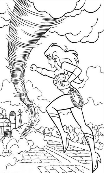 kolorowanka Wonder Woman malowanka do wydruku bohaterka z Liga Sprawiedliwych, obrazek nr 23