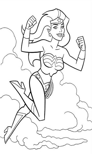 kolorowanka Wonder Woman malowanka do wydruku bohaterka z Liga Sprawiedliwych, obrazek nr 25