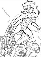 kolorowanki Wonder Woman malowanki do wydruku dla dzieci nr 2