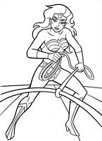 kolorowanki Wonder Woman malowanki do wydruku dla dzieci nr 6