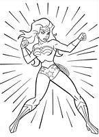 kolorowanki Wonder Woman malowanki do wydruku dla dzieci nr 8