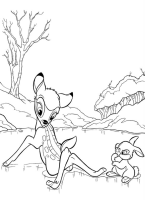 kolorowanka Bambi do wydruku malowanka Disney nr 10