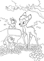 kolorowanka Bambi do wydruku malowanka Disney nr 1