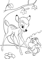 kolorowanka Bambi do wydruku malowanka Disney nr 2