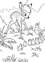 kolorowanka Bambi do wydruku malowanka Disney nr 4