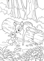 kolorowanka Bambi do wydruku malowanka Disney nr 5