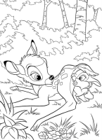 kolorowanka Bambi do wydruku malowanka Disney nr 9